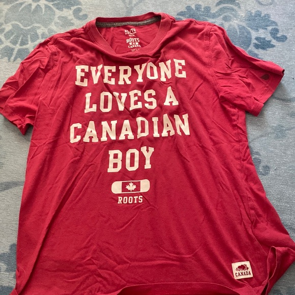 Roots Canada big boys 2 shirts T-Shirt and Long sleeve kids XL - Picture 2 of 4